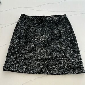 Hutch black and silver sequined mini skirt, size M